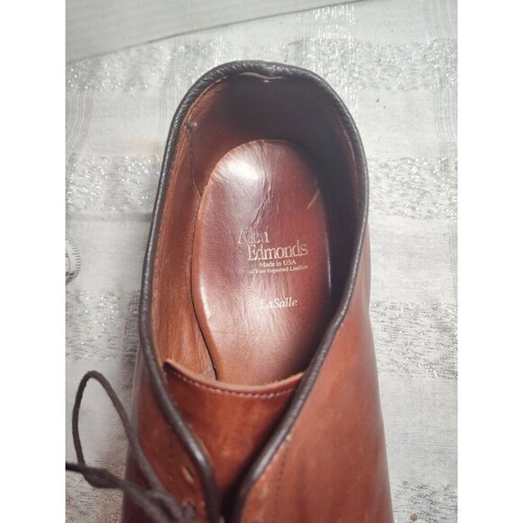 Allen Edmonds LaSalle Brown Leather Lace up Dress Derby‎ Brown Size US Men's 12D - Picture 5 of 16
